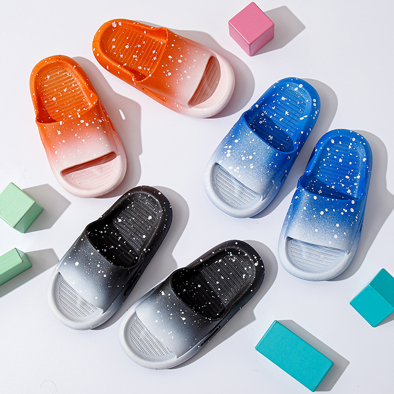 

Slipper Matching Ourfit gradual starry night slippers for children boys and girls Slippers for indoor outdoor home non-slip kids shose 230509, Blue