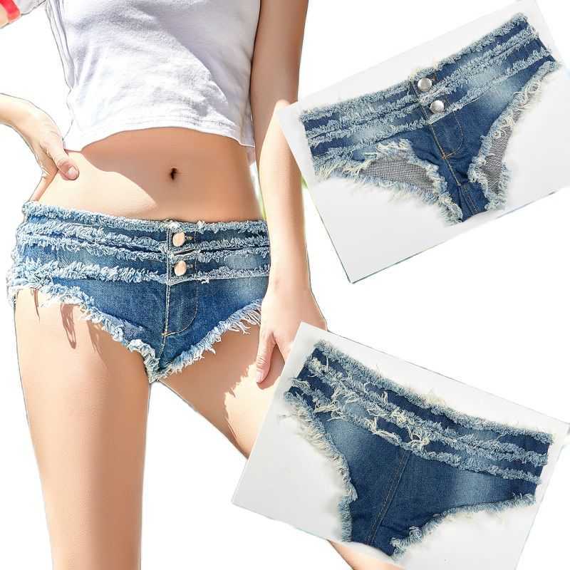 

Women's Shorts Summer Beach Shorts Sexy Women's Jeans Denim Shorts Low Waist Hole Tassel Ladies Shorts Pole Dance AA230508, Beige