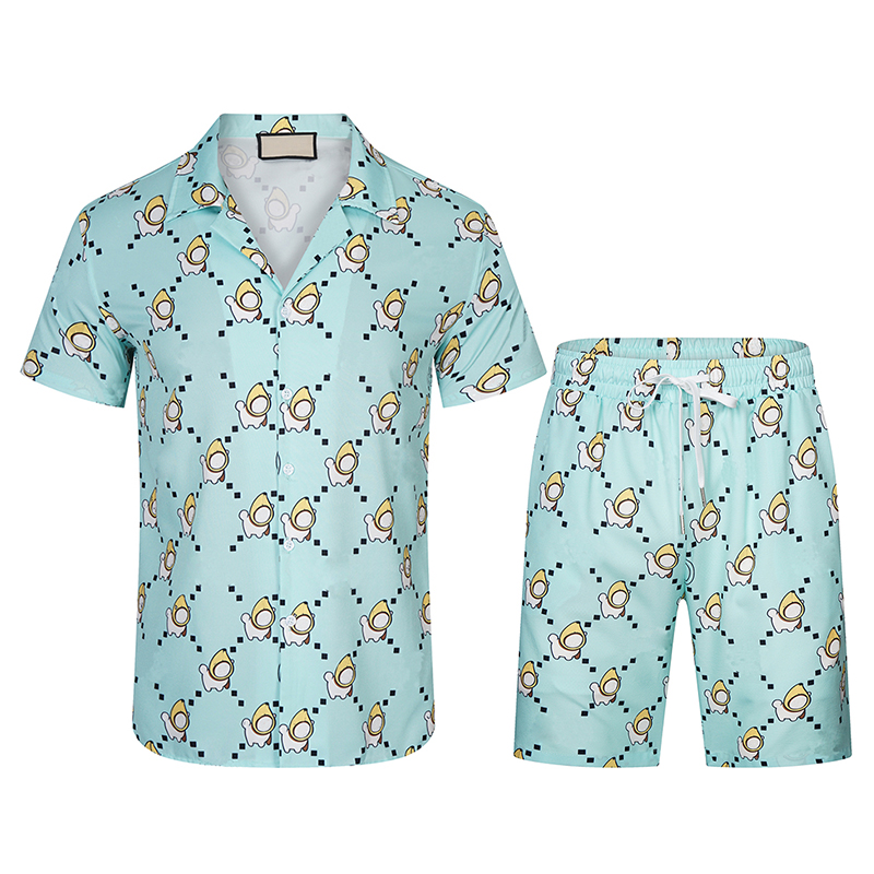 

Mens Tracksuit Summer sportswear Mens Casual Shirts short sleeve shirt Men Beach Shorts, 06