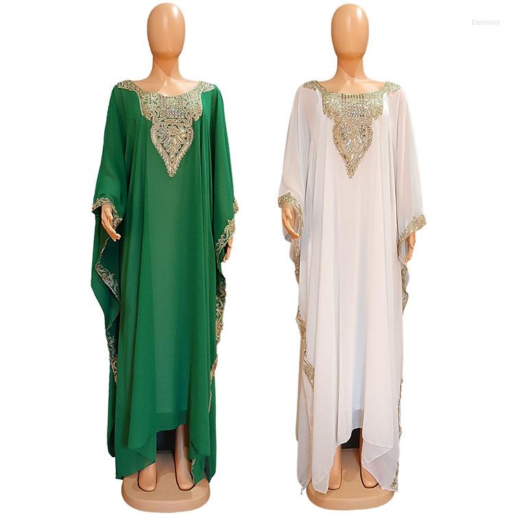 

Ethnic Clothing African Clothes Dresses For Women Summer Fashion White Green Blue Black Plus Size Long Dress Robes