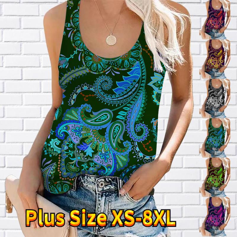 

Women's Tanks 2023 U Neck Streetwear Tank Top Casual Sleeveless Preppy Daily Design Printing Vest Basic Tee Women's Large Size Curve, 22351red