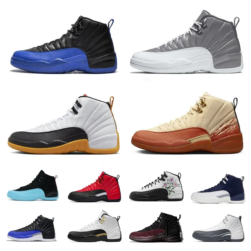 

2023 Jumpman 12 Mens Basketball Shoes 12s Playoffs Royalty Taxi Stealth Reverse Flu Game Hyper Royal Twist Utility Dark Concord Men Trainers, E035