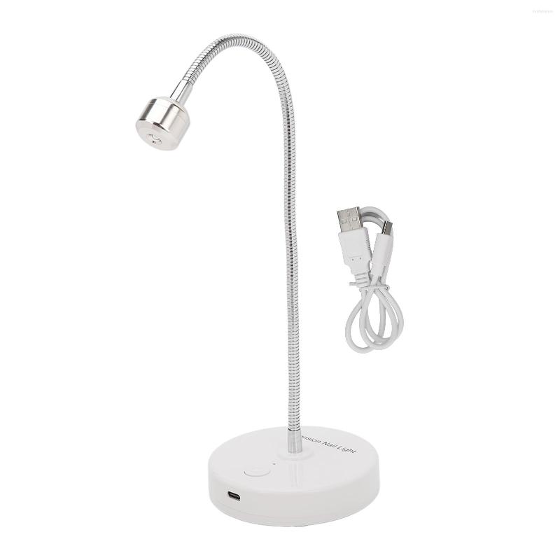 

Nail Dryers Rotatable Lamp USB Interface LED Rechargeable Quick Drying Flexible Glue ABS For Manicurists Home, Picture shown