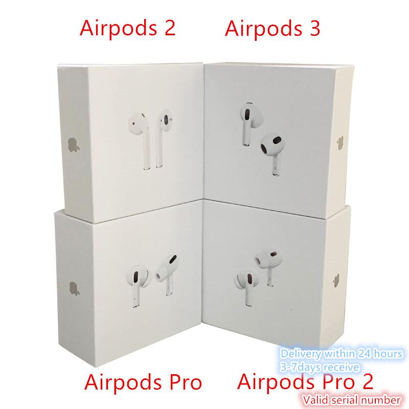 

New Airpods 3 AirPods Pro Air Pods Gen 1 2 3 Wirless Earphones ANC GPS Wireless Charging Bluetooth Headphones In-Ear With Serial Number IOS16, Valid serial number