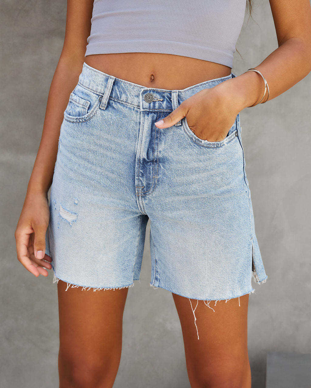 

Women's Shorts Sky Blue Womne's Denim Shorts 2023 Summer New Casual Mid Waist Wash Side Split Jeans Shorts Romper AA230508, Light blue