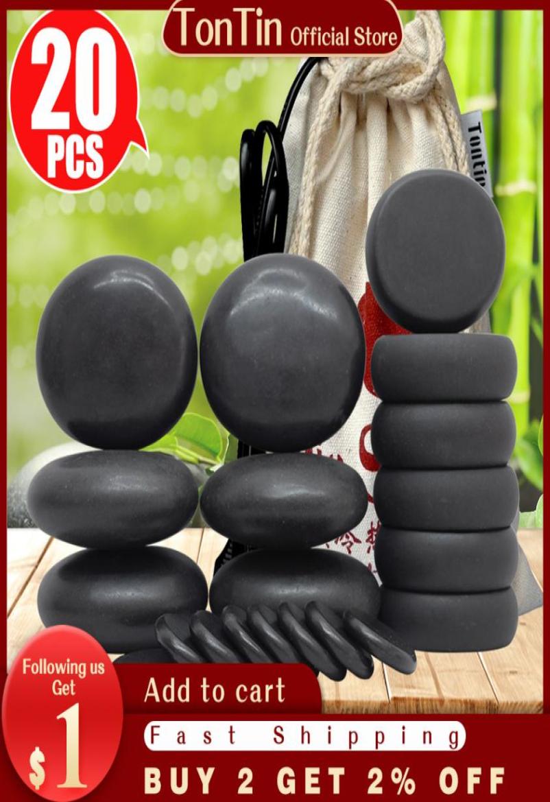 

TONTIN stone Massage set round stone basalt Salon SPA Heater bag 220 110 Volt CE and ROHS3248477