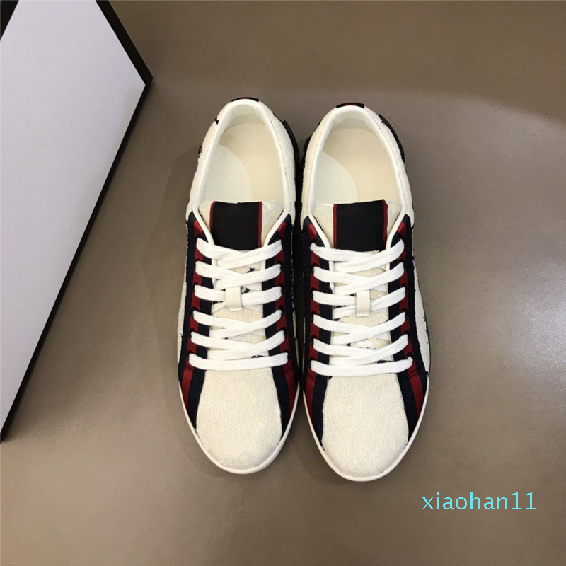 

Print Stripe Designer Shoes Top Quality Grey White ACE Embroidered Mens Women Genuine Leather Design Sneakers Luxury Casual Shoe