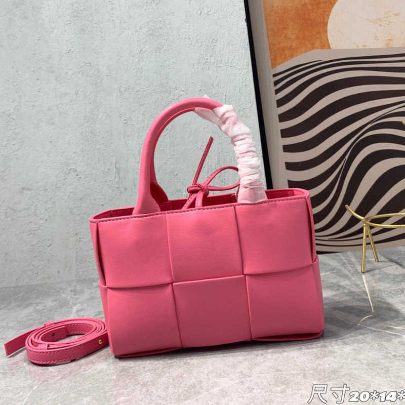 

Luxury designer bag women tote bags fashion genuine leather woven shoulder handbag pink crossbody purse mini clutch, No.5