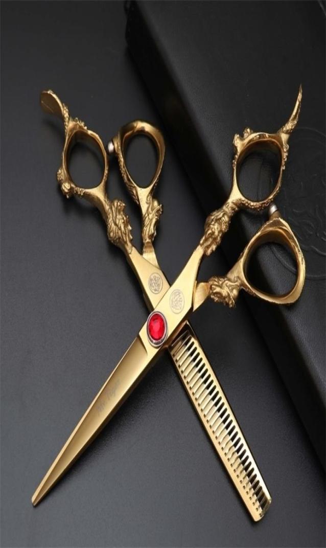 

Blade 55 60 Hair Scissors For Haircuts Professional Barber Scissors Hairdressing Shears Salon Cutting Thinning Scissors 2202247560315