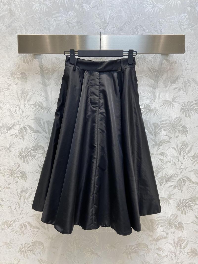 

Skirts Fashionable Lazy Classic Long A-line Version Skirt Shirt Cotton Fabric Half YB Nylon, Black