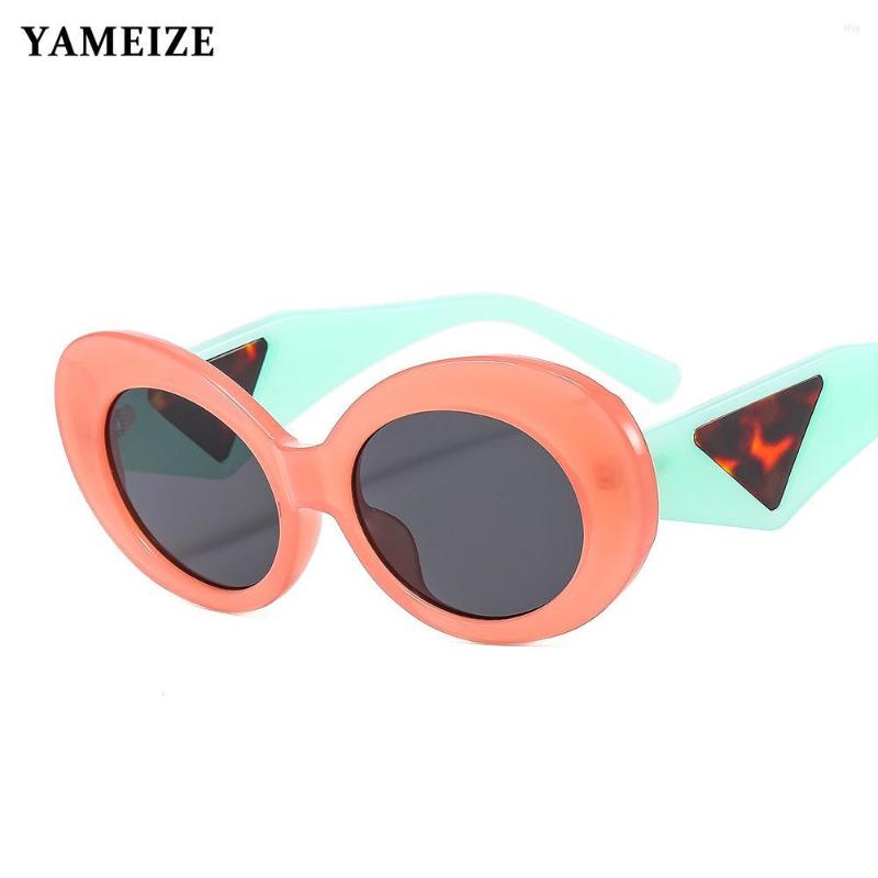 

Sunglasses Vintage Oval Women's Y2K Men Punk Designer Sun Glasses Female Summer Outdoor Driving Uv400 Eyewear