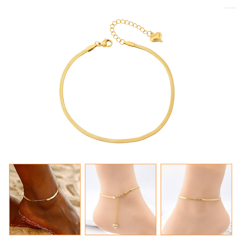 

Anklets Beach Bracelets Women Snake Shape Anklet Design Steel Bracelet Chain Themed Surfer