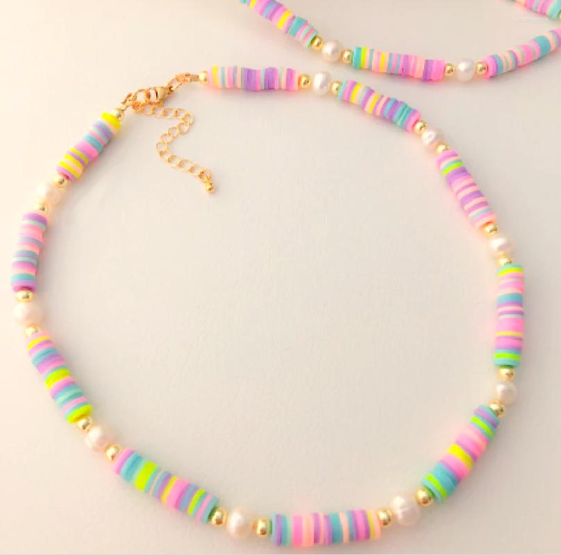 

Choker Freshwater Pearl Happy Face Necklace For Women Summer Neckalce