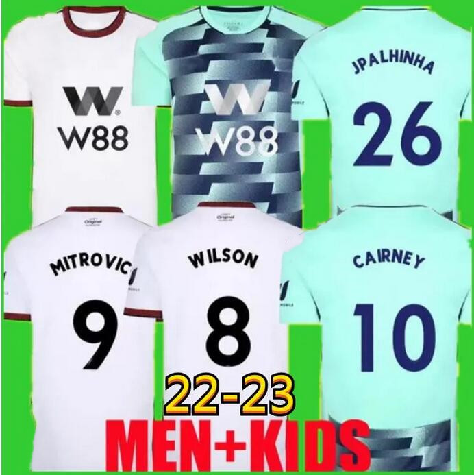 

22 23 CAIRNEY Mitrovic SOCCER JERSEYS Home away 2022 2023 camiseta de futbol KEBANO WILSON MUNIZ J. Palhinha ROBINSON men kids kit FOOTBALL shirts Uniform tops