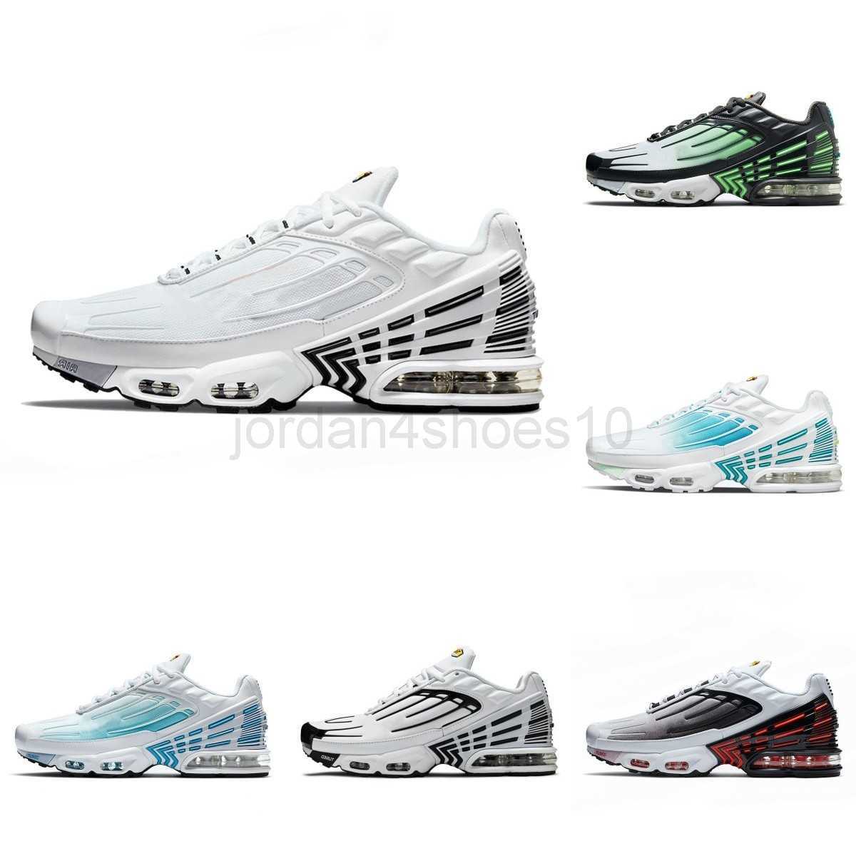 

Top Quality Tn Plus 3 Tuned III Men Sports Running Shoes Leather White Black Vast Grey Obsidian White Aquamarine Trainer Wolf Grey Hyper Violet Designer Sneakers 2.5, Plus30047