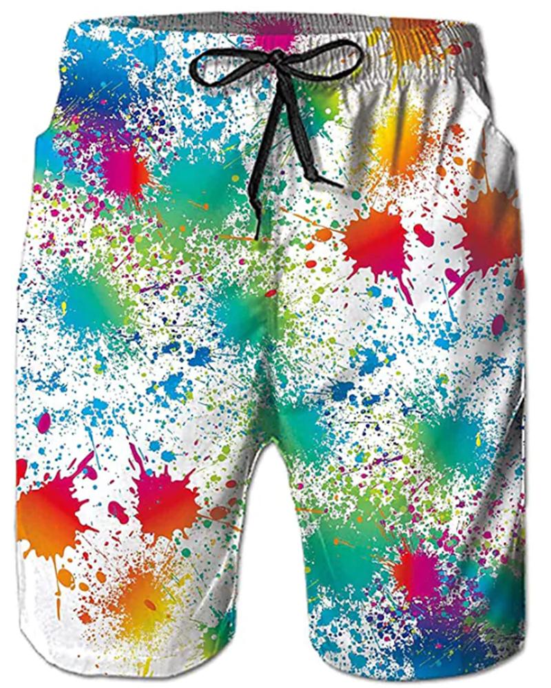 

Men' Shorts 2023. Summer Swimming Trunks 3d Graffiti Printing Casual Beach Comfortable Street Fitness Pants Fashion Hip-hop Spo, Picture color