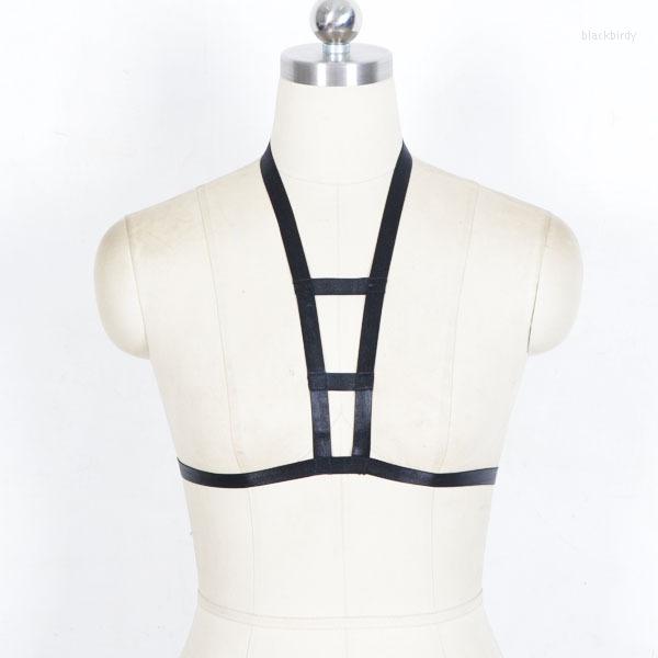 

Garters Rave Wear Festival Adjustable Body Cage Harness Fashionable Gothic Sexy Geometric Black Spandex For Lady O0149-150-151, O0151