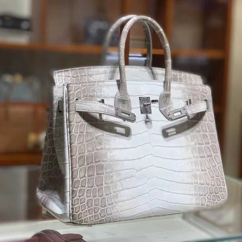

Fashion H ermsNews BagsNews Bag 25cm Original Nile Crocodile Skin Pure Hand Sewn Fully Handmade, Red