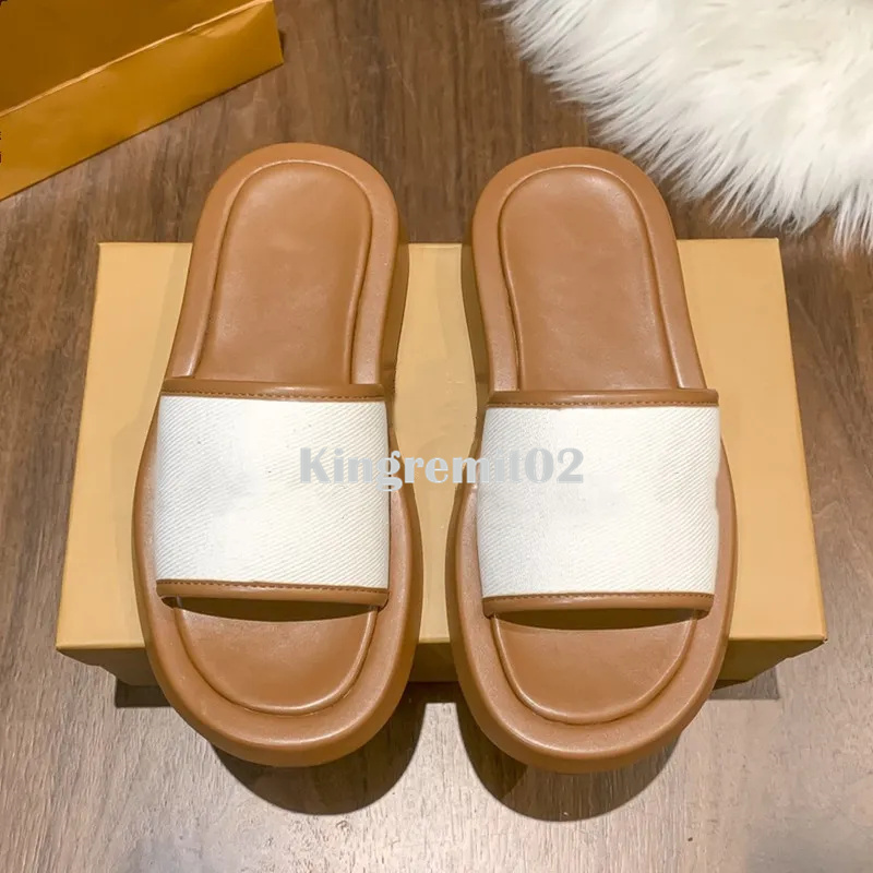 

Women Slippers Fashion Letter Slides Luxury Summer Ladies Hotselling Flip Flops Flat Rubber Gear Bottoms Sandal Beach Slipper