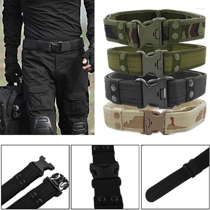 

Waist Support Nylon Army Style Combat Belts Quick Release Tactical Belt Men Waistband Outdoor Hunting Camouflage Strap 5x130CM