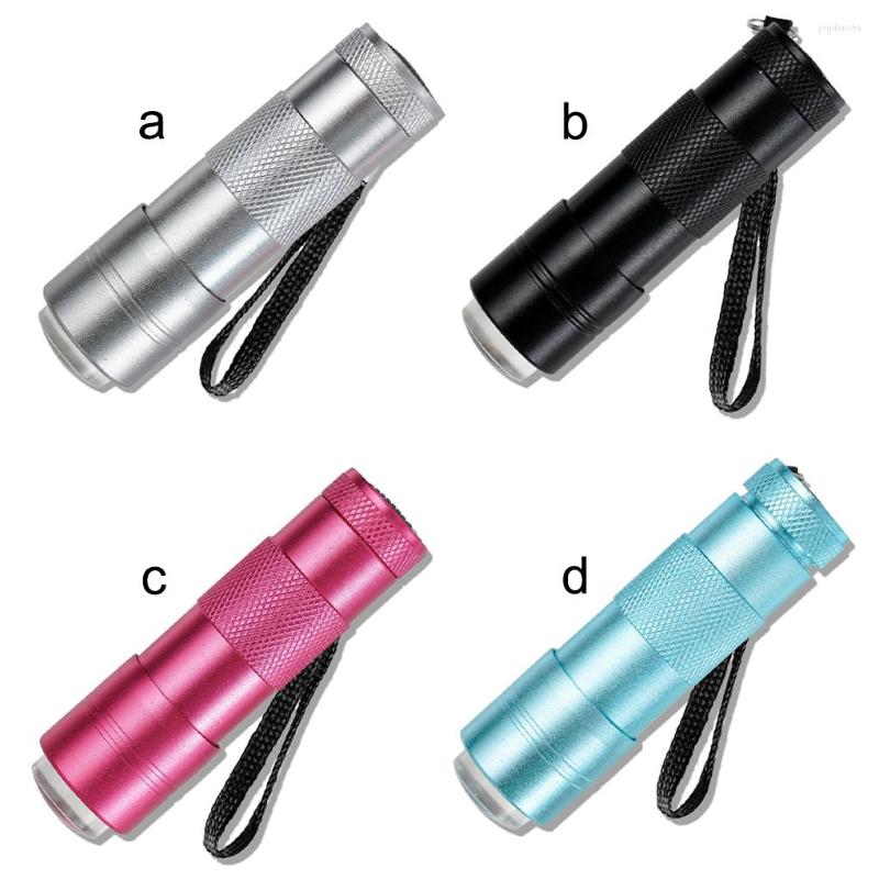 

Nail Dryers Handheld LED Light Pocket Size Press Type Drying Purple Lamp Home Dryer Stamper Hand Torch Blue