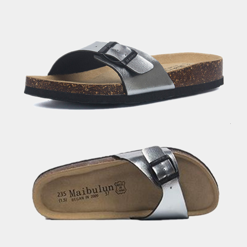 

Slippers COSMAGIC Fashion Summer Outside Cork Slipper Women Casual Beach Mixed Color Slides Shoe 230509, Black