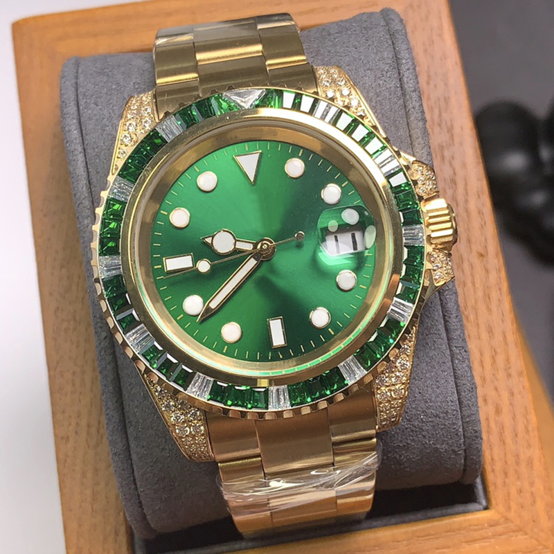 

Watch Automatic Mechanical Movement Men 40mm Wristwatch Business Wristband Montre de luxe, Color1