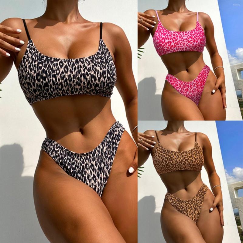 

Women' Swimwear Ladies Sexy Swimsuit Leopard Backless Beach Two Piece
