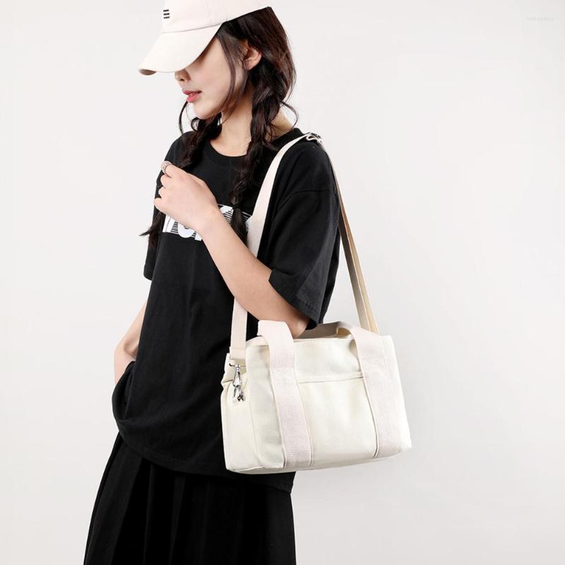 

Evening Bags Canvas Shopping Bag Multi-compartments Crossbody Handbag Fashion Multifunctional Large Capacity Solid Color Simple For Vacation, Green