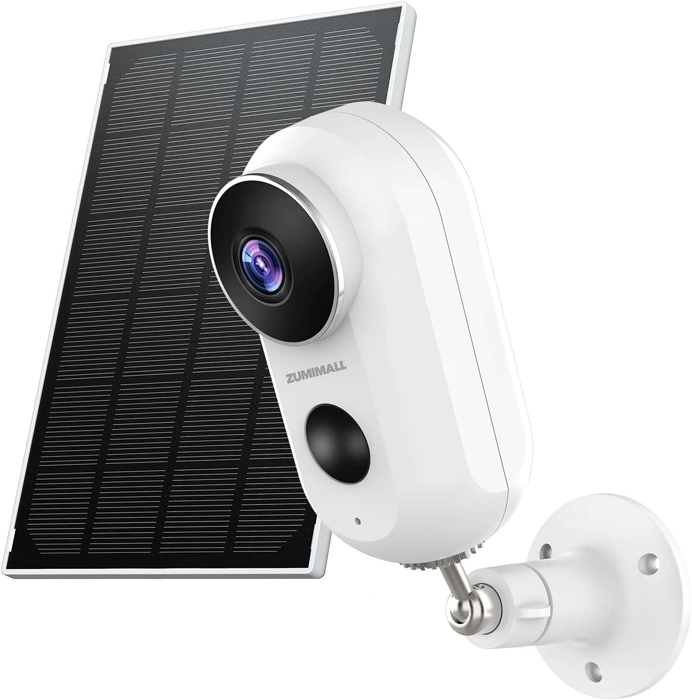 

ZUMIMALL 2K Camera Security Outdoor, Solar Powered Battery Operated Wireless FHD Camera for Home Security, Night Vision, PIR Motion Detection, IP66 Waterproof, 2.4G WiFi