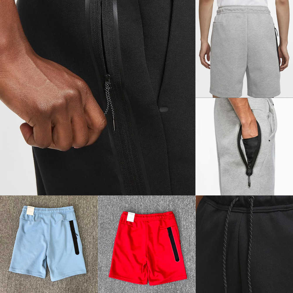 

Quality Fleece Men's Tech pants High Men's Shorts Reflective Zip Sweatpants CU4504 S-XXL 18ZY, Gray