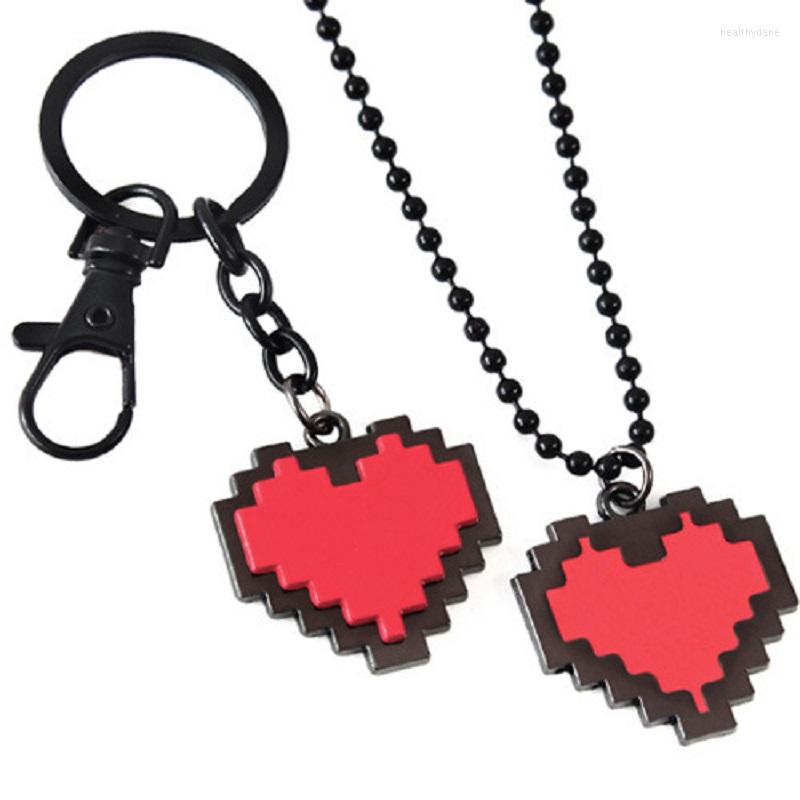 

Chains MIQIAO Red Soul Cartoon Undertale 3D Keyring Necklace For Women Men Girls Fans Accessories Jewellery Kpop Choker Friends