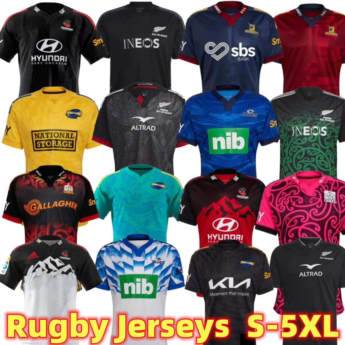 

22 23 NEW Hurricane Highlander Blues crusader RUGBY JERSEYS EMIRATES black 2023 all Men home Game away Super Moana Jersey top quality S-5XL