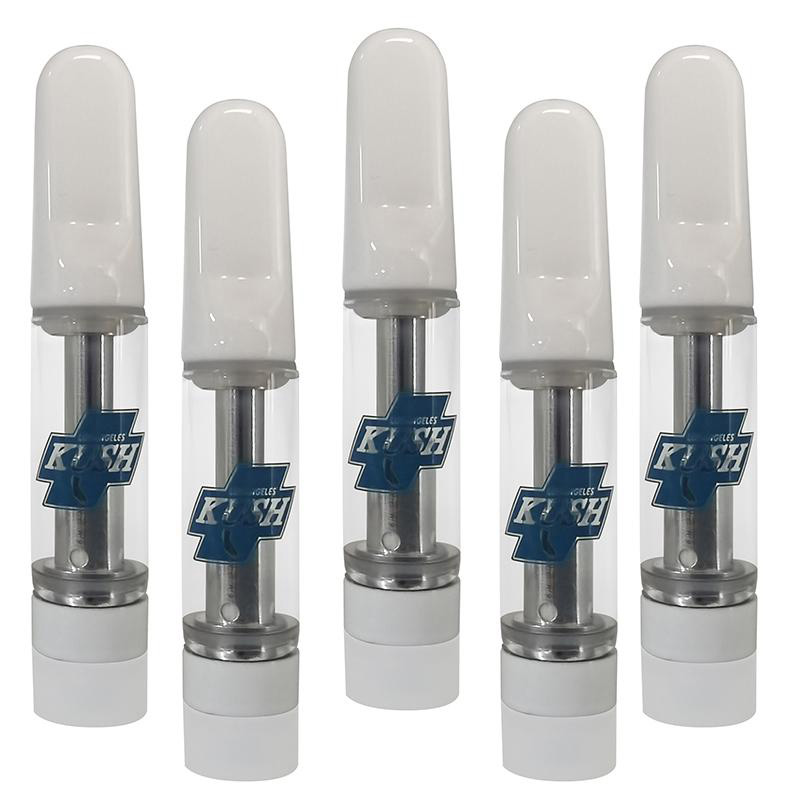 

LA KUSH Vape Cartridge Atomizers Packaging 0.8ml 1.0ml Ceramic Carts Los Angeles Thick Oil Cartridges For 510 Thread Battery