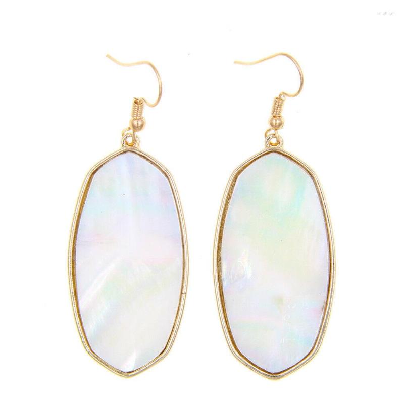 

Keychains Big Oval Turquoise Stone Earrings Necklace Jewelry Sets Long Drop Dangle Tassel Fringe