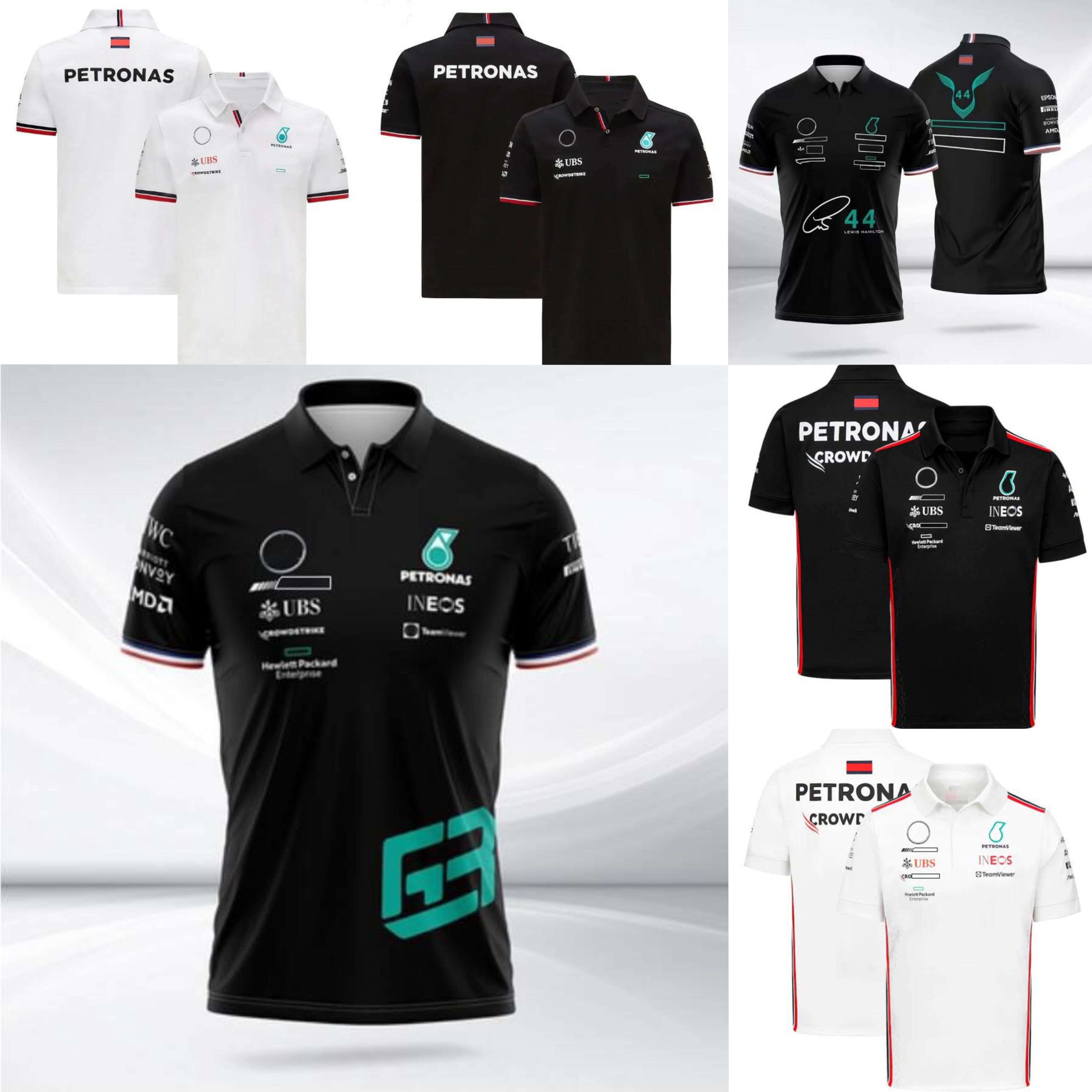 

F1 Formula 1 T-shirt summer short-sleeved polo shirt same style customization