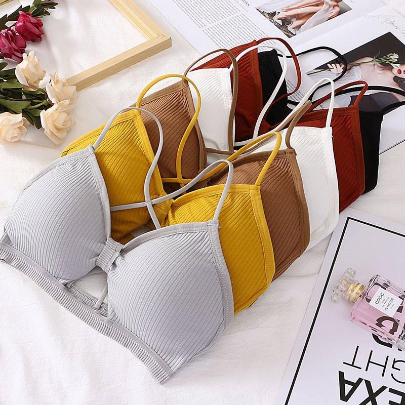 

Yoga Outfit Fitness Sexy Sports Bra For Women Push Up Solid Cross Back Running Gym Training Workout Padded Underwear Crop Tops Female, White