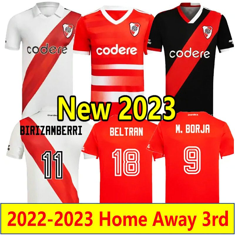 

22 23 River Plate soccer Jerseys 2023 QUINTERO home away .SUAREZ J.ALVAREZ DE LA CRUZ BORRE football shirts ENZO DIAZ FERREIRA QUINTERO PRATTO maillots de futol, 22-23 away +patch
