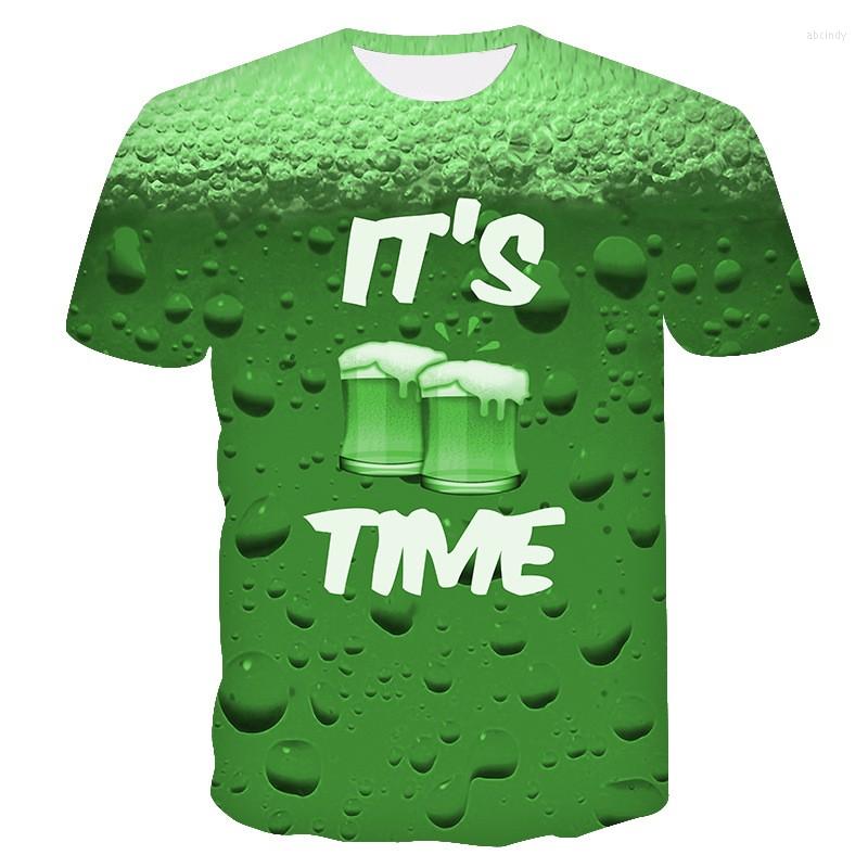 

Men's T Shirts Comfortable Man's Shirt Its Beer Time 3d Prints Hipster Tshirts Summer Funny Personalized Top, Tm0926
