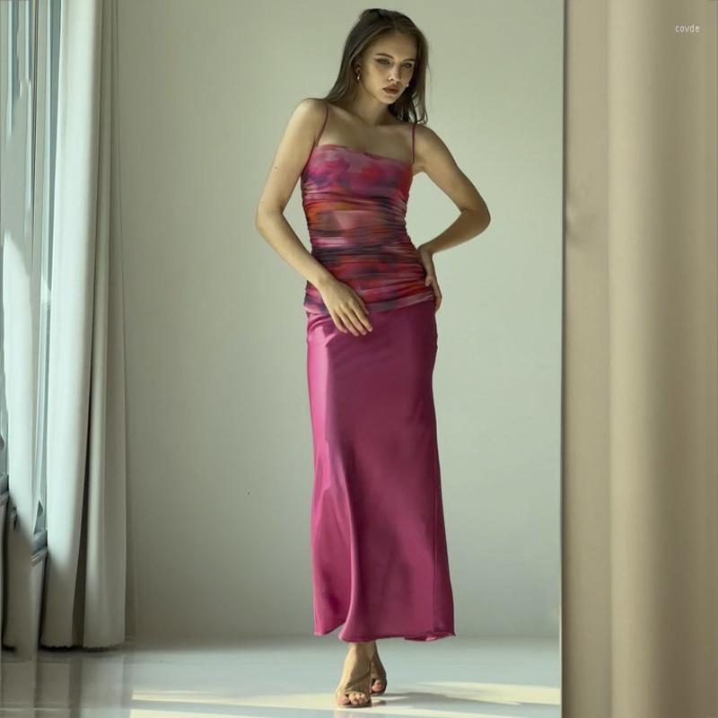 

Women' Swimwear Summer Dress Pareo Beach Women Swiming Suit For False Two Female Sexy Split Slim One Floral Polyester Caftan Clothing Cover, Ls2332 mei red