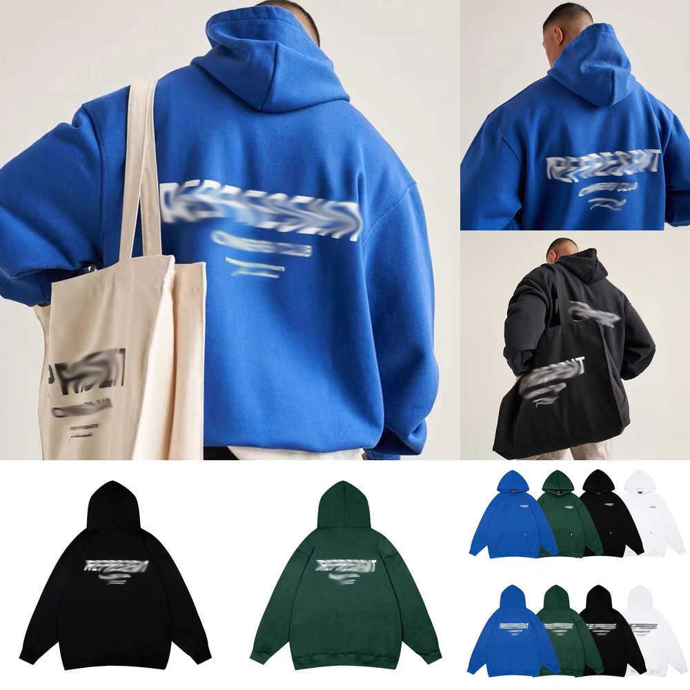 

Men' Rep Hoodies Sweatshirts designer Letter Niche Tide Brand Wild High Street Casual American Loose Couple Hooded Sweater Coat Clothes 9V4R, White