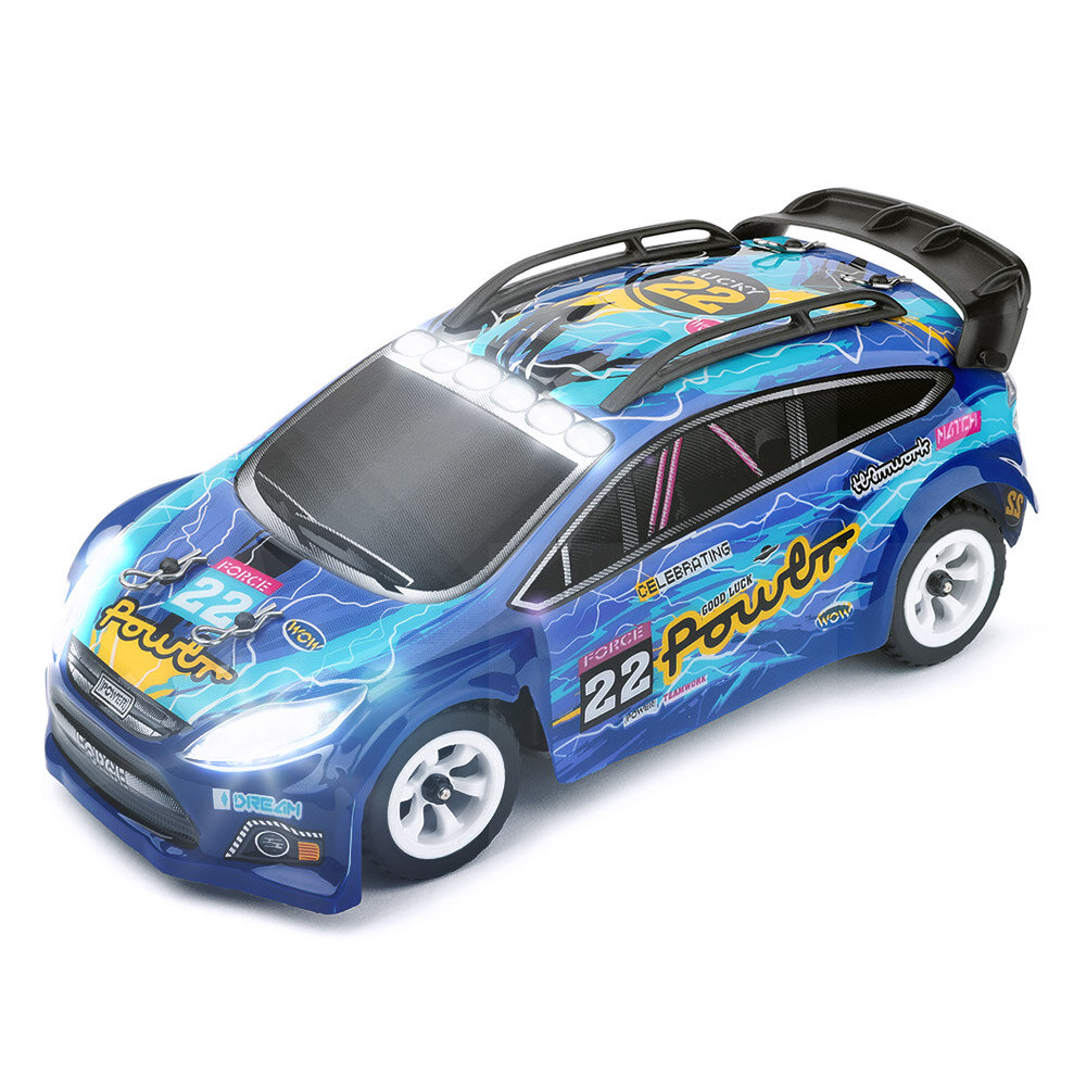 

Wltoys 284010 1/28 2.4G 4WD Brushed RTR RC Car Drift LED Lights High Speed Full Proportional Vehicle Models Toy, Blue