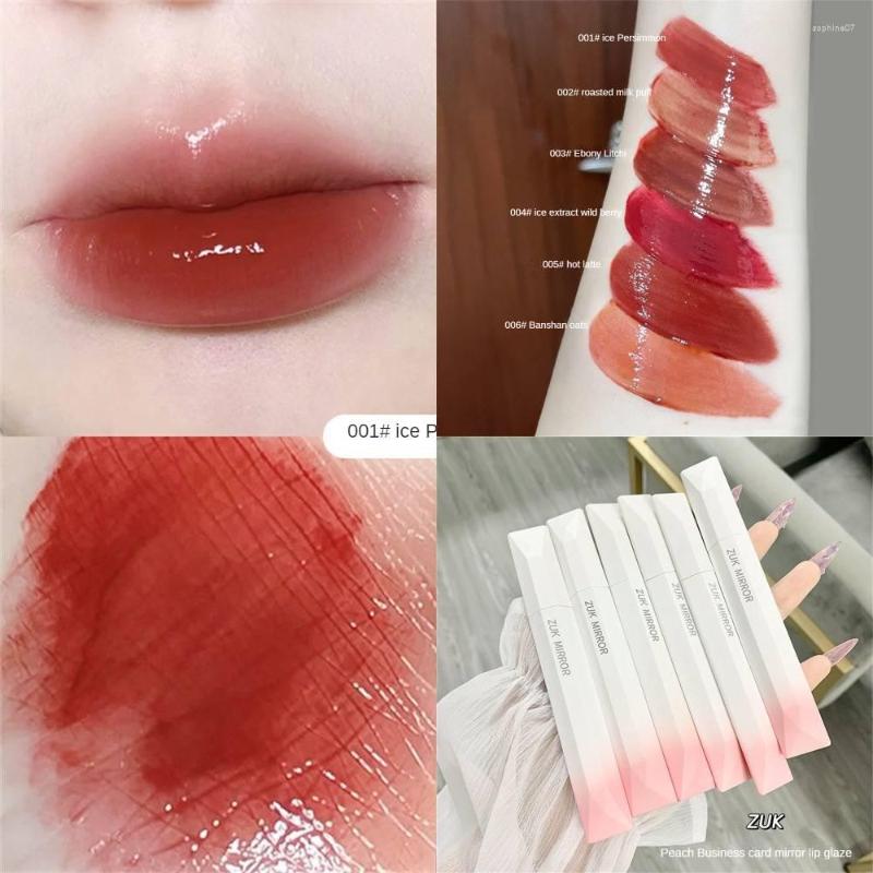 

Lip Gloss ZUK Secret Love Series Pink Business Card Tint Waterlight Moisturizing Mirror Long Lasting Permanent Lipstick Makeup