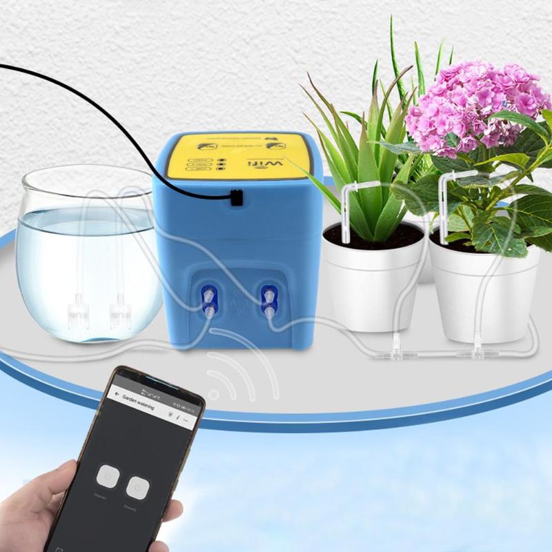 

Watering Equipments Automatic Device Double Pump Controller Garden Drip Irrigation Intelligent Timer System WIFI Mobile APP Control, Picture shown