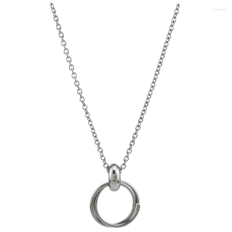 

Chains Necklace Temperament Hip-hop Hipster Himple Titanium Steel Ring Personality Creative Wild Sweater Chain For Men Women