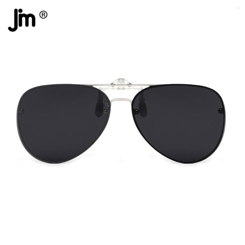 

Sunglasses JM Polarized Clip On Pilot Filp Up Women Men Sun Glasses For Prescription