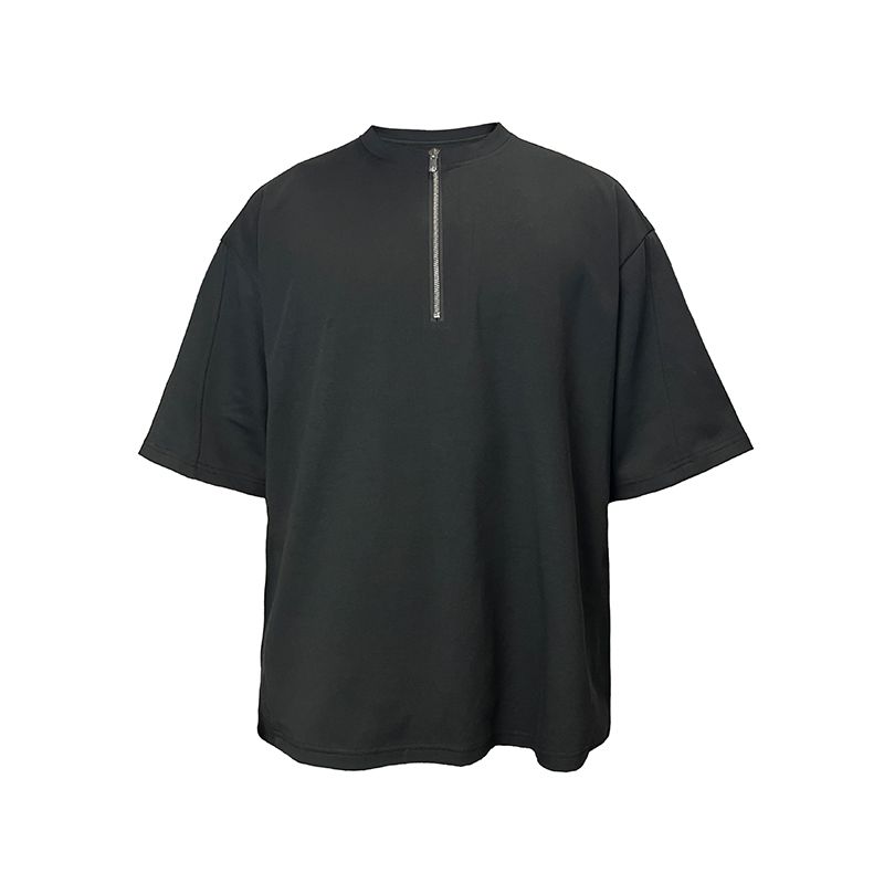 

Summer T Shirt Men Womens Designers T-shirts Loose Tees Tops Man Casual Shirt Half Zipper Streetwear Shorts Sleeve Polos Tshirts, White