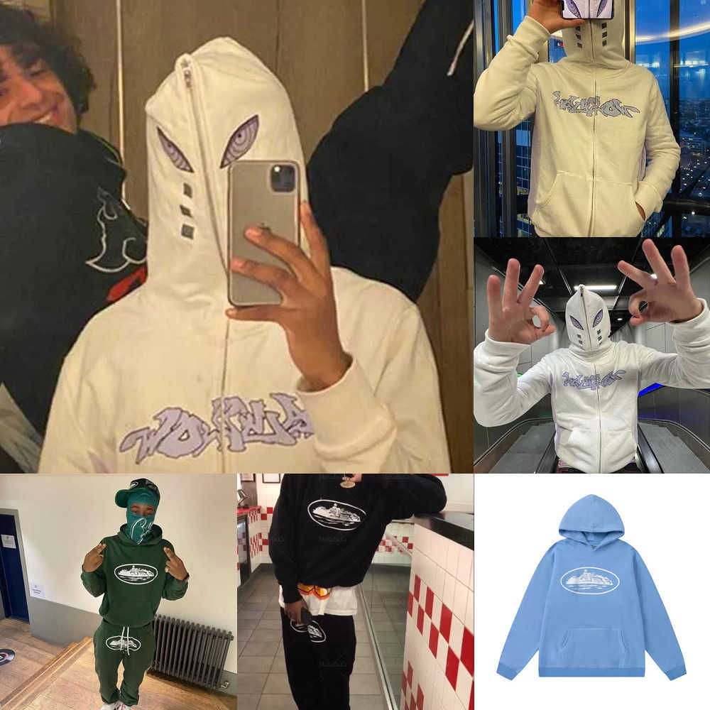 

Hip Y2K hoodies Mens Hop Sweatshirts Full Zip Up Rhinestone Hoodie Men Gothic Streetwear Long Sleeve Oversized Anime Sweatshirt 6ZI9