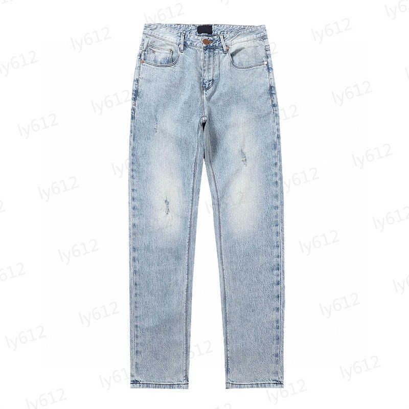 

Fashion Designer Mens Jeans Early Spring Classic Versatile Fashion Luxury Slim Fit Embroidery Brand Logo Print Design Straight Denim Pants Male Trousers, 11
