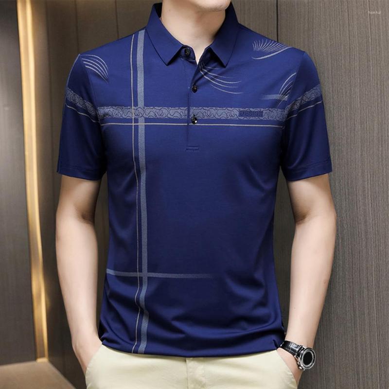 

Men's Casual Shirts Business Shirt Sweat Absorbent Extra Soft Summer Men Slim Fit Thin T-Shirt Washable For, Black